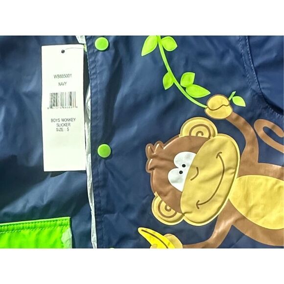 WIPPETTE Kids Monkey Rain Coat - Picture 3 of 6